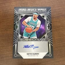 2024-25 Panini Obsidian Galaxy Ink Seth Curry #GI-STH card