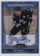 Nick Schmaltz 2024-25 O-Pee-Chee Platinum Blue Rainbow Autographs card