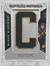 2025-26 Upper Deck Black Diamond Captains Patches Mark Stone #CP-MS card