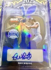 2025 Leaf Bronx Legacy Big Apple Ink Roy White #BI-RW1 card