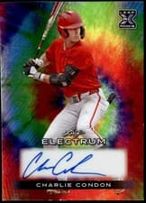 Charlie Condon 2024 Leaf Electrum Baseball Base Autograph card