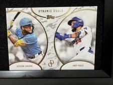 2025 Topps Dynamic Duals Base Set Jackson Chourio / Andy Pages #34 card