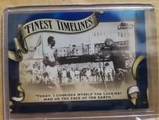 2024 Finest Timeline Lou Gehrig #FT-2 card