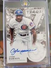 2026 Topps 75 Years of Topps Die-Cut Autographs Andre Dawson #75YA-AD card