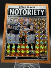 2025 Panini Mosaic Notoriety Brock Bowers #10 card