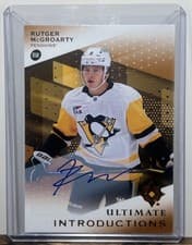 2024-25 Upper Deck Ultimate Collection Ultimate Introductions Rutger McGroarty #UI-RM card
