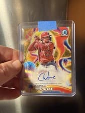 2025 Bowman Chrome Melt Mashers Autographs Christian Moore #MMA-CM card