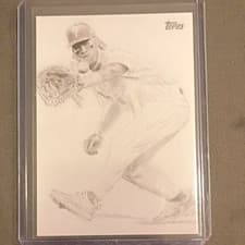 2025 Topps Update Keegan Hall Art Cards Bryce Harper #KHAC-9 card