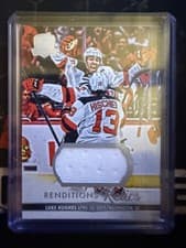 Luke Hughes 2023 Upper Deck The Cup Rendition Relic card