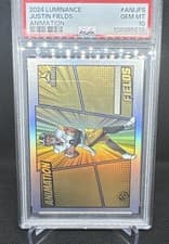 Justin Fields 2024 Panini Luminance Animation card
