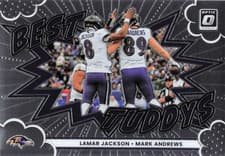 2025 Donruss Optic Best Tuddys Lamar Jackson/Mark Andrews #15 card