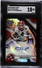 Oscar Delp 2024 Bowman University Best Best of 2024 Autographs Set card