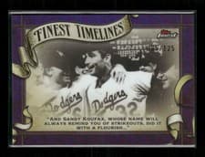 2024 Finest Timeline Sandy Koufax #FT-6 card