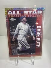 Babe Ruth 2025 Topps 1990 Topps Baseball All Stars Chrome Refractor card