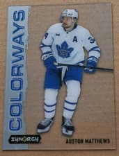 2024-25 Upper Deck Synergy Colorways Auston Matthews #L-34 card