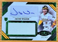 2025 Topps Tier One Rookie Relics Jacob Wilson #RR-JWI card
