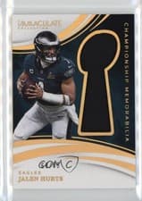 2025 Panini Immaculate Championship Memorabilia Jalen Hurts #1 card