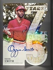 2026 Topps 75 Years of Topps Die-Cut Autographs Ozzie Smith #75YA-OS card