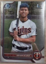 Bryan Acuna 2022 Bowman Chrome Prospects card