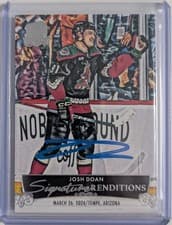 2024-25 Upper Deck The Cup Signature Renditions Josh Doan #SR-JD card