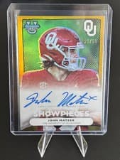2025 Bowman University Best Bowman Showpieces Autographs Refractor John Mateer #BSA-JM card