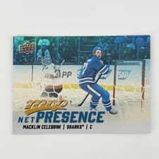 2025-26 Upper Deck MVP Net Presence Macklin Celebrini #NP-10 card