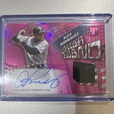 2025 Topps Pristine Popular Demand Autograph Relics Alex Rodriguez #PPDAR-ARO card