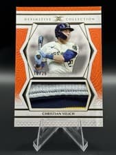 2025 Topps Definitive Collection Jumbo Relic Collection Christian Yelich #DJRC-CY card