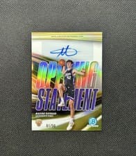 2025-26 Bowman Opening Statement Signatures Maxime Raynaud #OS-MR card