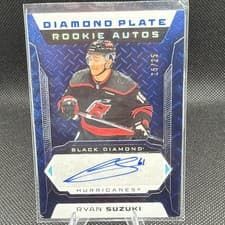 2025-26 Upper Deck Black Diamond Diamond Plate Rookie Auto Ryan Suzuki #DPR-RS card