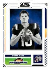 2025 Score The Franchise Drake Maye #22 card
