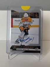 2025-26 Upper Deck Star Rookies Base Star Rookies Autographs Matthew Wood #16 card