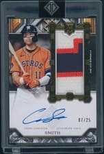 2025 Topps Transcendent Collection Rookie Showcase Patch Autographs Cam Smith #RSPA-SM card