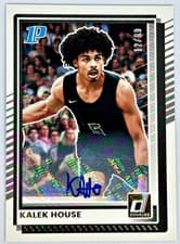 Kalek House 2025 Panini Donruss card