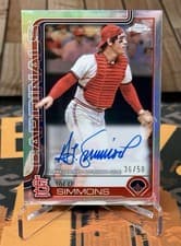 2025 Topps Chrome Update Legends Autographs Ted Simmons #CLA-TS card