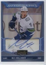 2024-25 O-Pee-Chee Platinum Blue Rainbow Autographs Nils Hoglander #BA-NH card