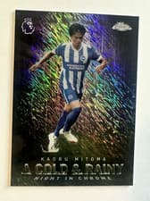 Kaoru Mitoma 2026 Topps Chrome Premier League A Cold And Rainy Night card