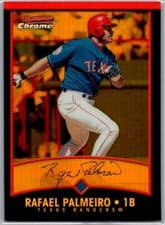 2001 Bowman Chrome Gold Rafael Palmeiro #28