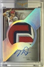 2025 Topps Five Star Jumbo Prime Autographs Mike Trout #JPA-MT card