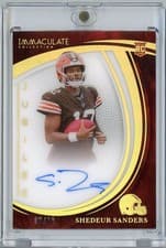 2025 Panini Immaculate Jubilee Signatures Shedeur Sanders #1 card