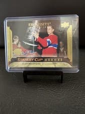 Jean Beliveau 2025 Upper Deck Black Diamond Exquisite Collection Stanley Cup Heroes card