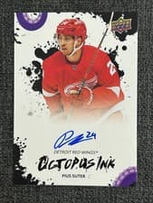 2025-26 Upper Deck Detroit Red Wings Centennial Octopus Ink Pius Suter #OI-SU card