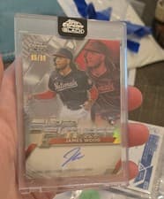 2025 Topps Chrome Black Super Futures Autographs James Wood #FSA-JW card