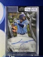 2024 Topps Chrome Black Super Futures Autographs Junior Caminero #SFA-JC card
