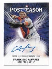2025 Topps Postseason Performance Autograph Francisco Alvarez #PPA-FA card