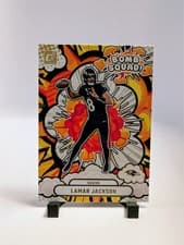 Lamar Jackson 2025 Panini Donruss Bomb Squad card
