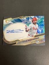 2025 Topps Diamond Icons Icons Chrome Autographs Kyle Schwarber #ACC-KS card