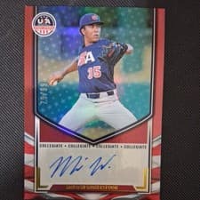 2025 Panini Stars & Stripes Collegiate National Team Signatures Malachi Witherspoon #NTS-MW card