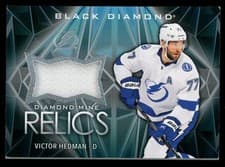2024-25 Upper Deck Black Diamond Diamond Mine Relics Victor Hedman #DMR-VH card