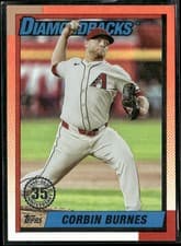 2025 Topps Update 1990 Topps Baseball Corbin Burnes #U90-45 card